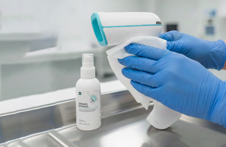 耐薬品性に対応した医療用バーコードリーダー