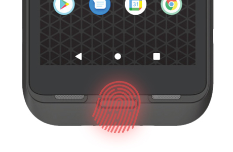 指紋認証でロック解除